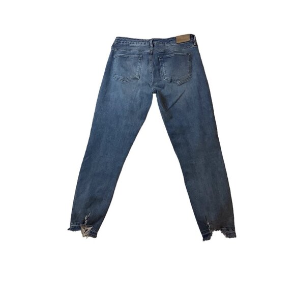 Dear John Blaire Straight Denim Stretch Jeans Womens Size 28 Mid-Rise Blue - Picture 11 of 12